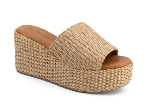 Jam Platform Sandal - Natural Raffia
